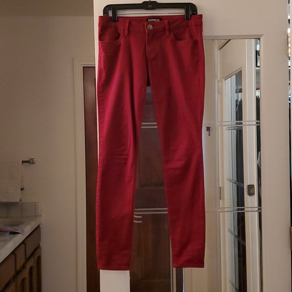 Express red pants